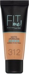 Maybelline Fit Me Matte + Poreless Foundation 124 Soft Sand 30ml hind ja info | Maybelline Parfüümid, lõhnad ja kosmeetika | hansapost.ee