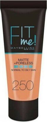 Maybelline Fit Me Matte Poreless Foundation 320 Natural hind ja info | Jumestuskreemid ja puudrid | hansapost.ee