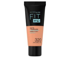 Maybelline Fit Me Matte Poreless Foundation 320 Natural цена и информация | Пудры, базы под макияж | hansapost.ee