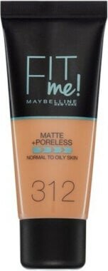 Maybelline Fit Me Matte Poreless Foundation 320 Natural hind ja info | Jumestuskreemid ja puudrid | hansapost.ee