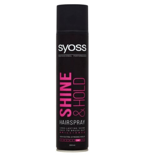 Juukselakk Syoss Shine & Hold 4, 300 ml hind ja info | Juuste viimistlusvahendid | hansapost.ee