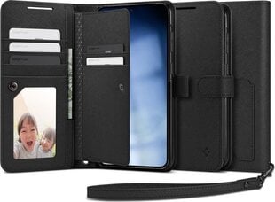 Spigen Wallet S Plus, must hind ja info | Telefonide kaitsekaaned ja -ümbrised | hansapost.ee