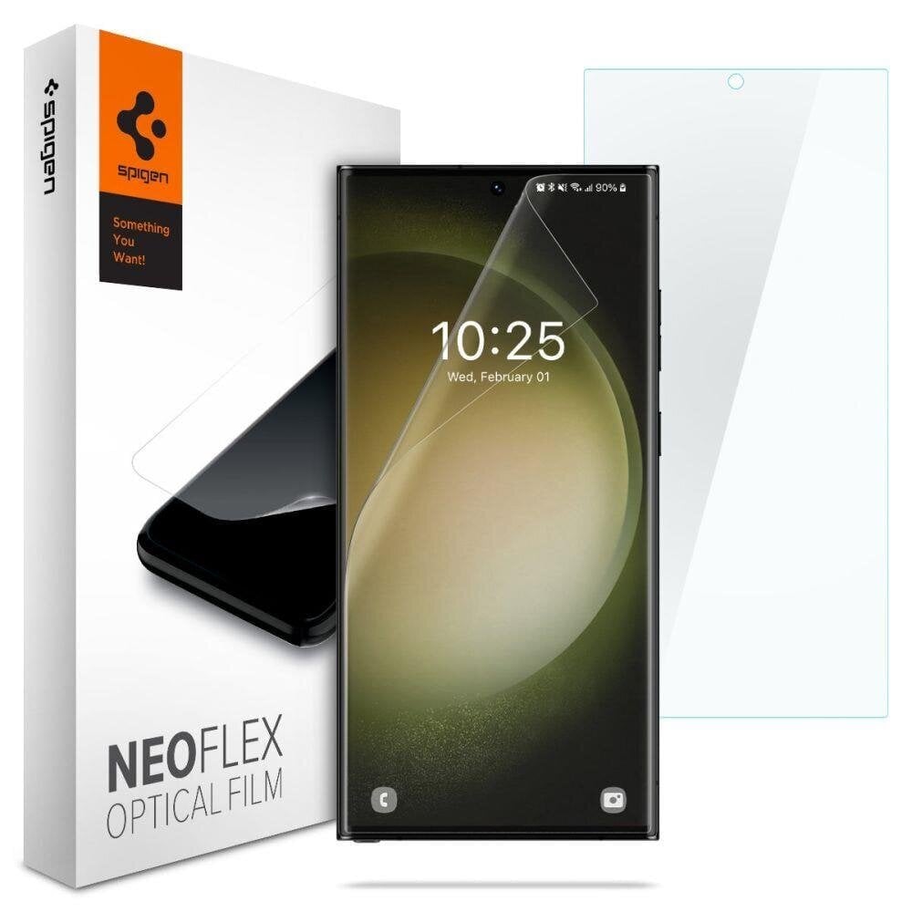 SPIGEN NEO FLEX 2-PACK kaitsekile - Samsung Galaxy S23 Ultra цена и информация | Ekraani kaitseklaasid ja kaitsekiled | hansapost.ee
