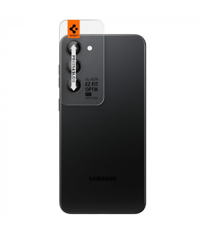 Kaamera kaitse Spigen Samsung Galaxy S23 / S23 Plus цена и информация | Ekraani kaitseklaasid ja kaitsekiled | hansapost.ee