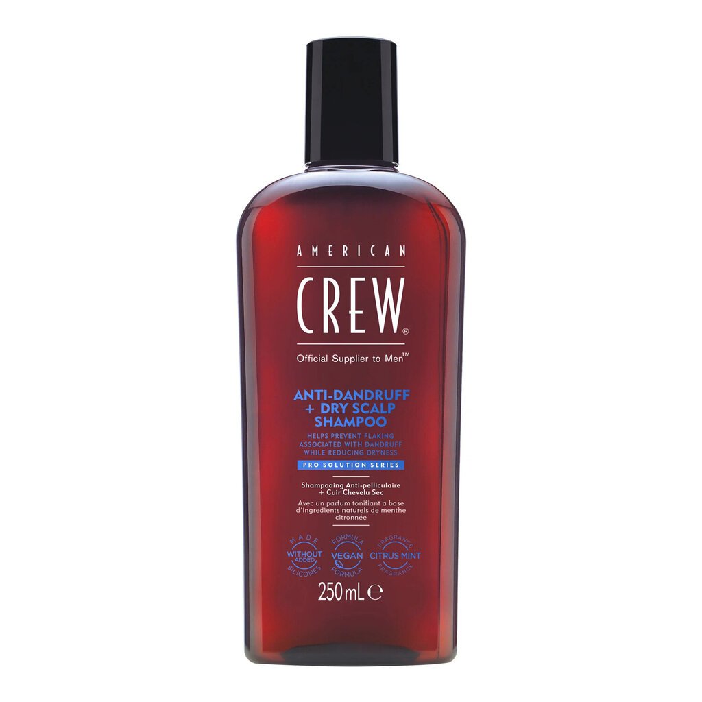 Šampoon American Crew Anti-Dandruff + Dry Scalp Shampoo, 250 ml hind ja info | Šampoonid | hansapost.ee