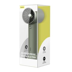 Портативный ручной вентилятор Baseus Flyer Turbine + кабель USB-C (зеленый) цена и информация | Вентиляторы | hansapost.ee