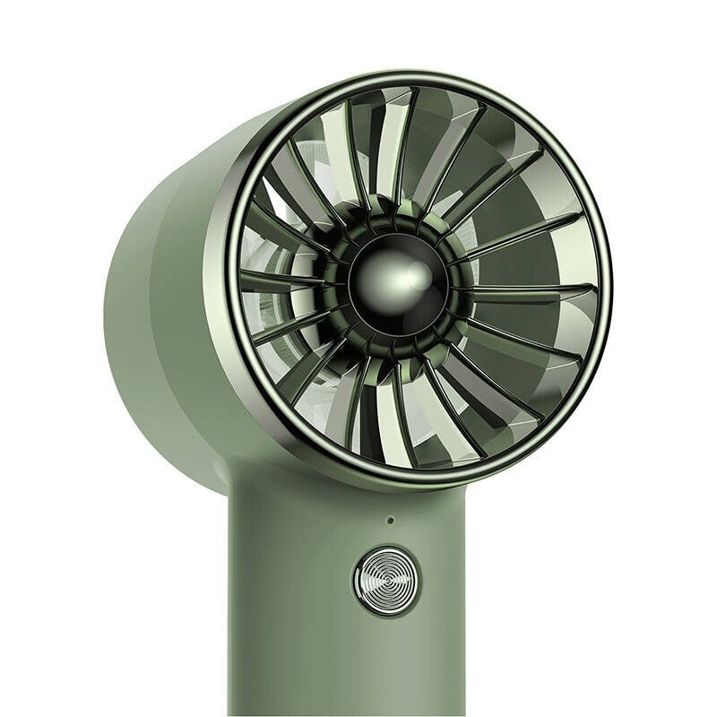 Baseus Flyer Turbine kaasaskantav käsiventilaator + USB-C kaabel (roheline) цена и информация | Ventilaatorid | hansapost.ee