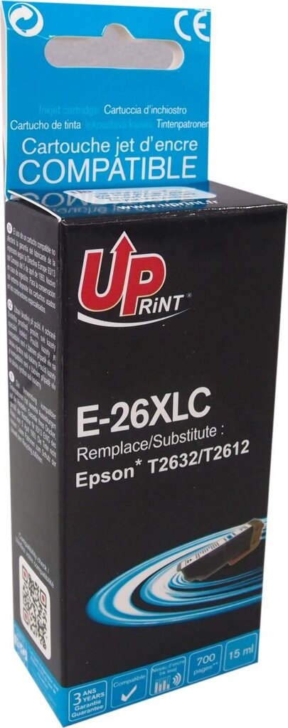 Tint UPrint E-26XLC цена и информация | Tindiprinteri kassetid | hansapost.ee