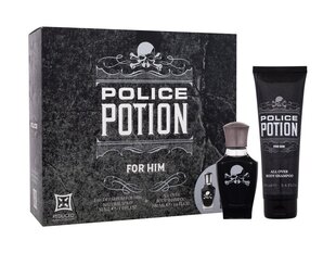 Набор Police Potion For Him: парфюмированная вода, 30 мл + шампунь, 100 мл цена и информация | Духи для Него | hansapost.ee
