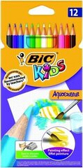 Карандаши цветные BIC CC. AQUA33. CBW12 EU, 12 цветных карандашей, 000280 цена и информация | Принадлежности для рисования, лепки | hansapost.ee