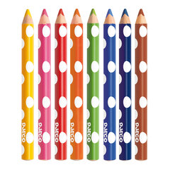Набор карандашей для самых маленьких, 8 шт., Djeco DJ09004 цена и информация | Принадлежности для рисования, лепки | hansapost.ee