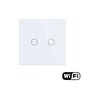 WiFi kahe ahela puutetundlik lüliti, valge 600W hind ja info | Pistikupesad ja lülitid | hansapost.ee