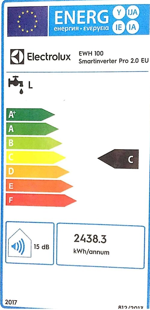 Boiler Electrolux SmartInverter PRO 2.0EU 100L цена и информация | Veeboilerid | hansapost.ee