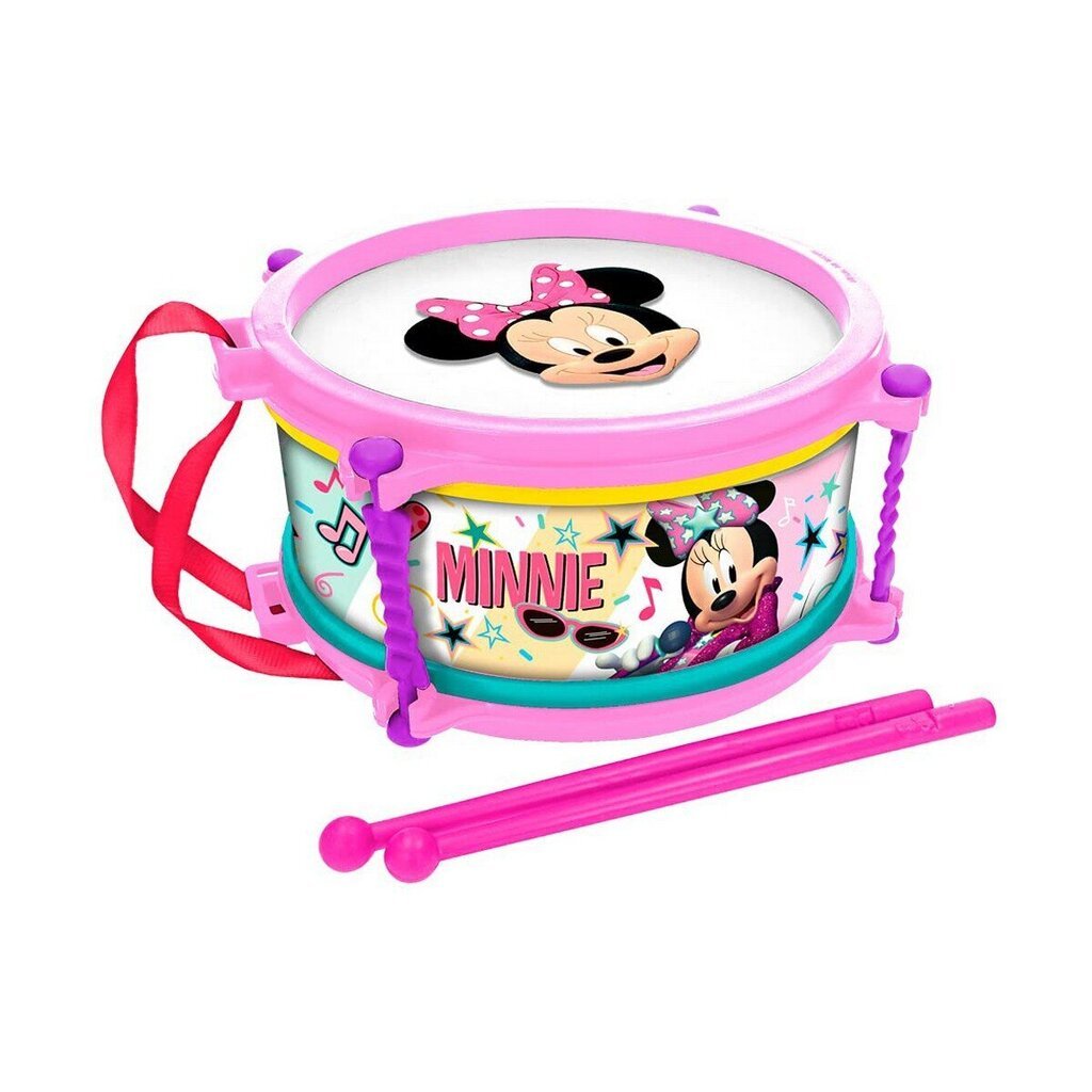 Trummel Reig Roosa Minnie Mouse цена и информация | Arendavad laste mänguasjad | hansapost.ee