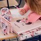 Koolikott Tarvikutega Minnie Mouse 43 Tükid, osad Roosa (12,5 x 6,5 x 19,5 cm) hind ja info | Pinalid | hansapost.ee