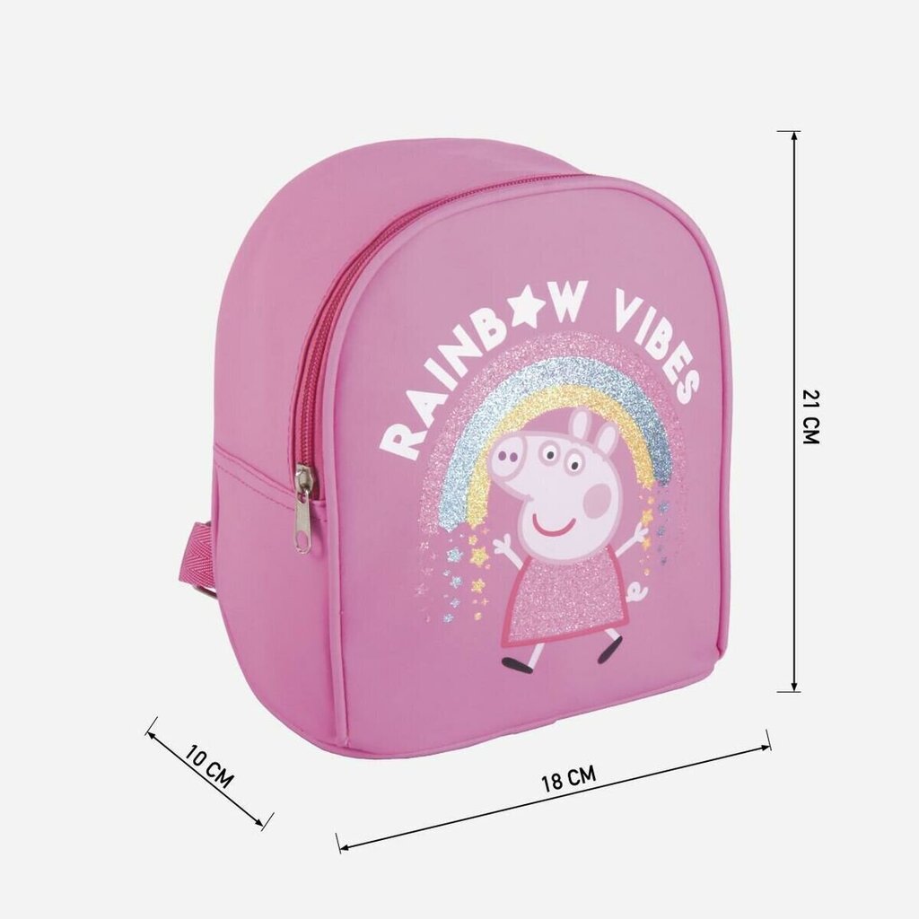 Kooliseljakott Peppa Pig Fuksiaroosa (18 x 10 x 21 cm) hind ja info | Koolikotid ja seljakotid | hansapost.ee