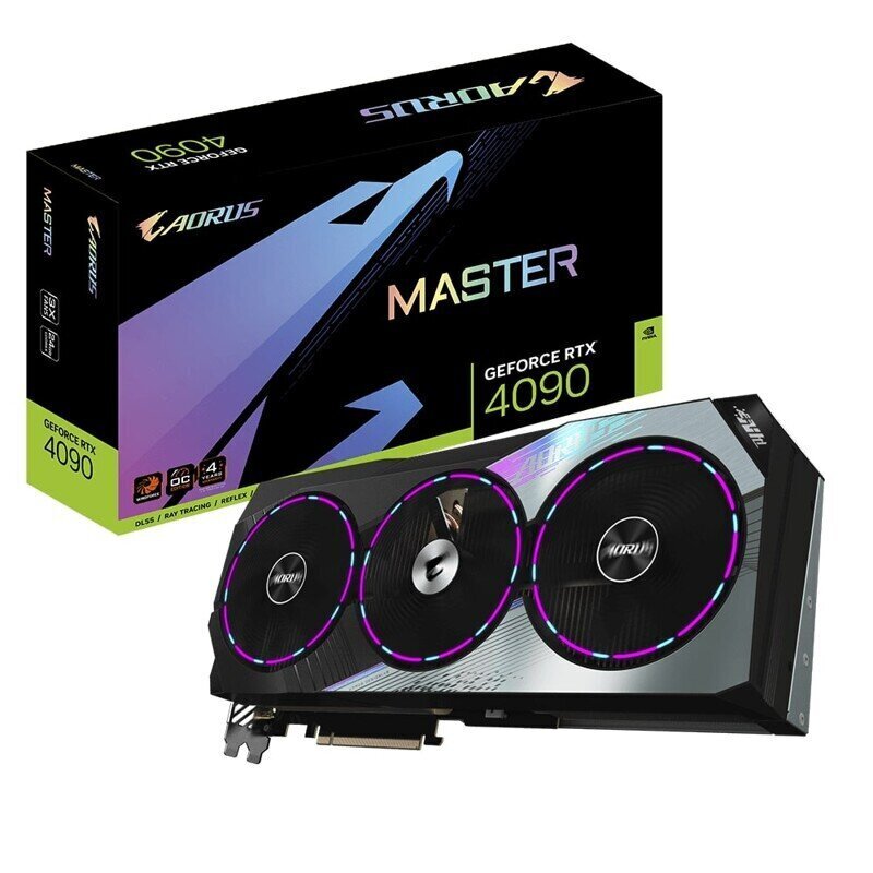 Graafikakaart Gigabyte Aorus GeForce Rtx 4090 Master 24G цена и информация | Videokaardid | hansapost.ee