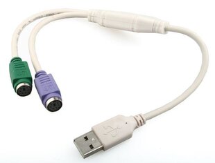 PS/2 A USB-konverter GEMBIRD UAPS12 30 cm hind ja info | Nutitelerite lisatarvikud | hansapost.ee
