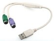PS/2 A USB-konverter GEMBIRD UAPS12 30 cm hind ja info | Nutitelerite lisatarvikud | hansapost.ee