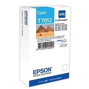 Originaalne Tindikassett EPSON WP4000/4500 INK C. XXL CYAN 3.4K цена и информация | Tindiprinteri kassetid | hansapost.ee