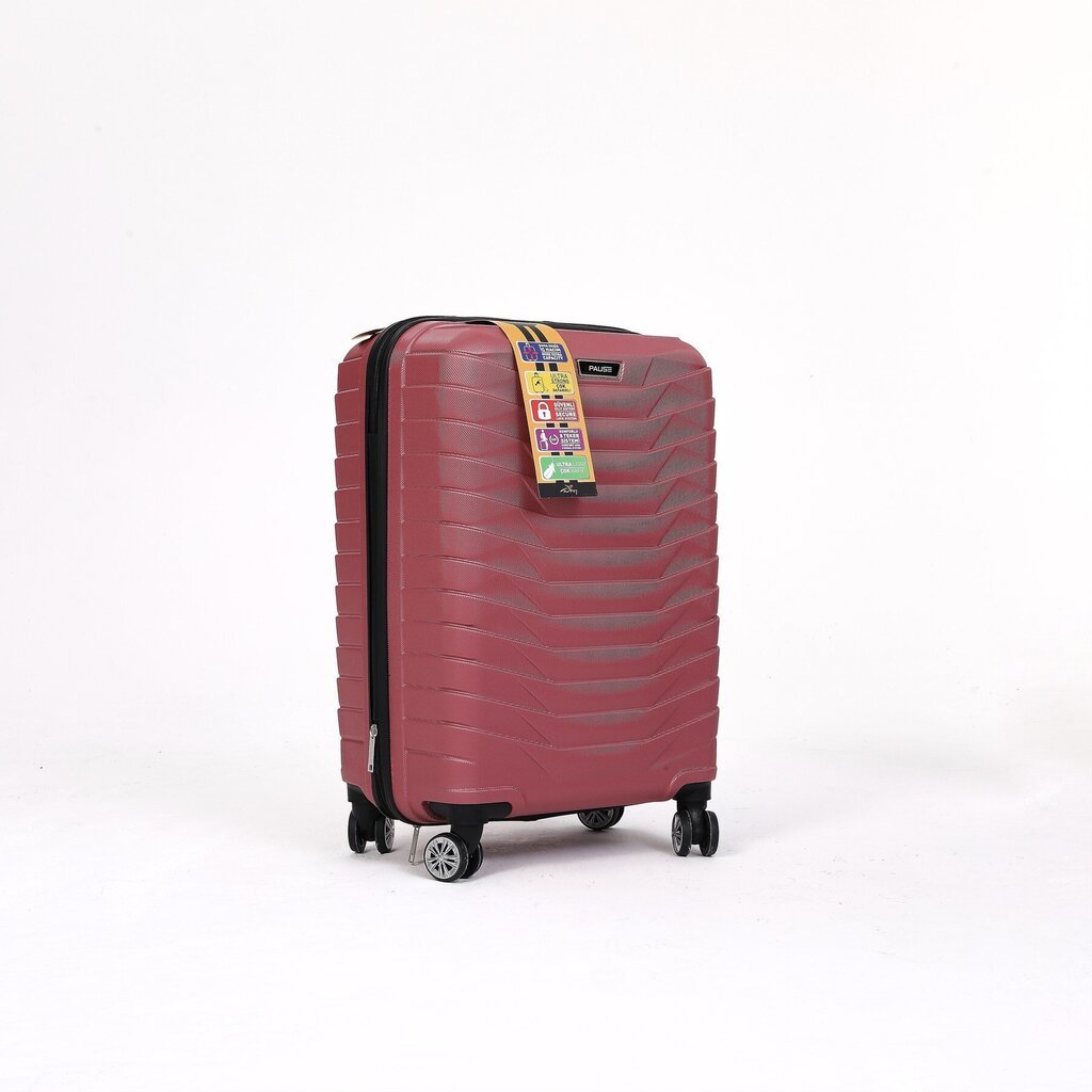 Keskmine kohver Polina, M, roosa цена и информация | Kohvrid, reisikotid | hansapost.ee
