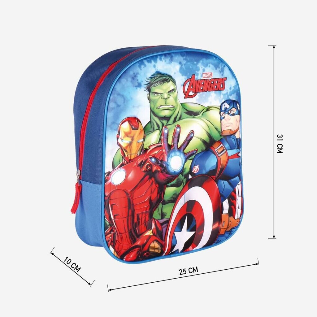 Kooliseljakott The Avengers Sinine (25 x 31 x 10 cm) цена и информация | Koolikotid ja seljakotid | hansapost.ee