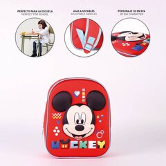 Школьный рюкзак Mickey Mouse Красный (25 x 31 x 10 cm) цена и информация | Школьные рюкзаки, спортивные сумки | hansapost.ee