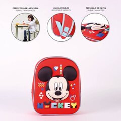 Kooliseljakott Mickey Mouse Punane (25 x 31 x 10 cm) hind ja info | Mickey Mouse Koolitarvikud | hansapost.ee