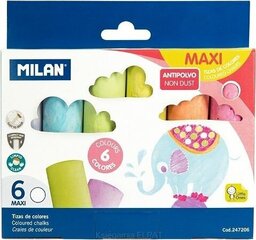 Мелки Milan MAXI, 6 шт. цена и информация | Принадлежности для рисования, лепки | hansapost.ee