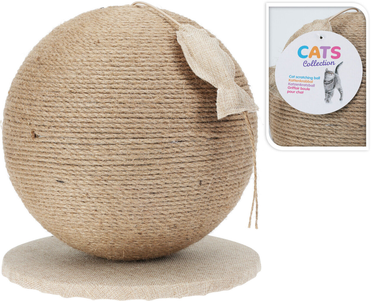 Cats Collection kasside ümmargune kraapimispost, 25x25x26 cm цена и информация | Kraapimispuud kassidele | hansapost.ee