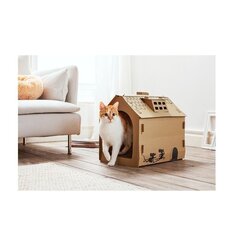 Кошачий домик Cats Collection, 48x44x36 см, коричневый цвет цена и информация | Лежаки, домики | hansapost.ee