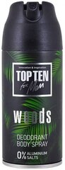 Sprei deodorant Top Ten Woods, 150 ml hind ja info | Top Ten Parfüümid, lõhnad ja kosmeetika | hansapost.ee