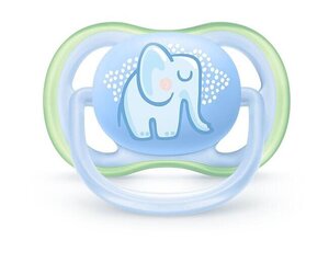 Пустышка Philips Avent Ultra Air Deco Blue Elephant SCF086/01, 0-6 месяцев, 1 штука цена и информация | Philips Avent Товары для детей и младенцев | hansapost.ee