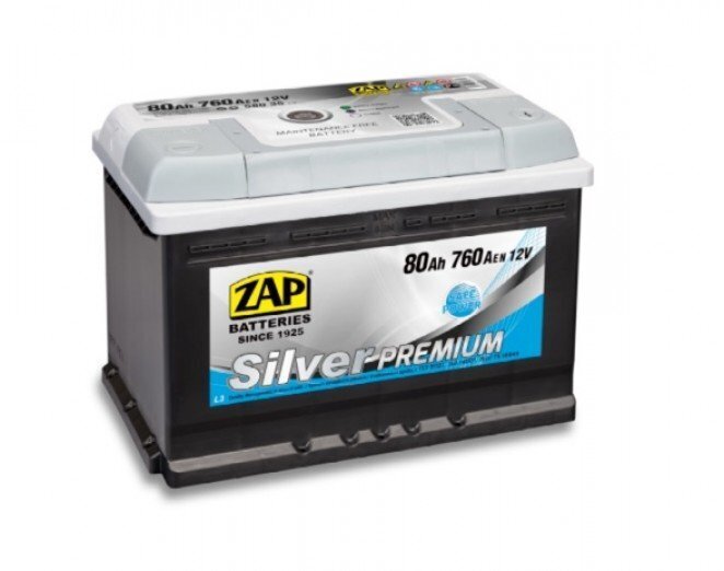 Aku ZAP Silver Premium 80Ah 760A hind ja info | Autoakud | hansapost.ee