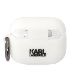 Karl Lagerfeld 3D Logo NFT Karl Head Silicone Case for Airpods Pro White цена и информация | Аксессуары для наушников | hansapost.ee