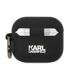 Karl Lagerfeld 3D Logo NFT Karl Head Silicone Case for Airpods 3 Black цена и информация | Наушники | hansapost.ee
