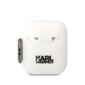 Karl Lagerfeld 3D Logo NFT Choupette Head Silicone Case for Airpods 1|2 White цена и информация | Kõrvaklappide tarvikud | hansapost.ee