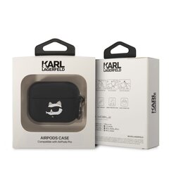 Karl Lagerfeld 3D Logo NFT Choupette Head Silicone Case for Airpods Pro Black цена и информация | Аксессуары для наушников | hansapost.ee