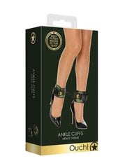 Фиксаторы на ноги OUCH! Ankle Cuffs - Army Theme, зеленые цена и информация | БДСМ и фетиш | hansapost.ee