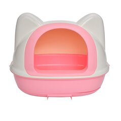 Туалет для кошек Aotong, 58,5x42,5x48,5 см, розовый цена и информация | Туалеты для кошек | hansapost.ee