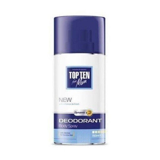 Sprei deodorant tundlikule nahale Top Ten Dynamic, 150 ml цена и информация | Deodorandid | hansapost.ee