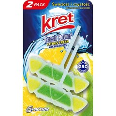 Мыло Kret Citrus Fresh для унитаза, 2x40 г цена и информация | Чистящие средства | hansapost.ee