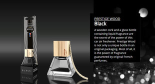Освежитель воздуха для автомобиля Aroma Pestige Wood Black 7мл цена и информация | Освежители воздуха для салона автомобиля | hansapost.ee