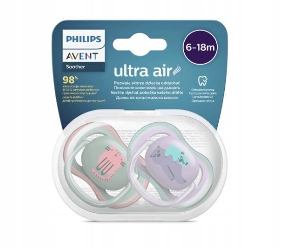 Lutt Philips Avent Ultra Air SCF085/18, 6-18 kuud, 2 tk цена и информация |  Lutid | hansapost.ee