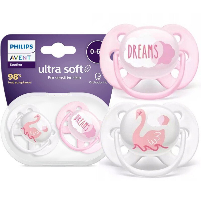 Lutt Philips Avent Ultra Soft SCF222/02, 0-6 kuud, 2 tk hind ja info |  Lutid | hansapost.ee