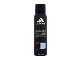 Spreideodorant Adidas Dynamic Pulse, 150 ml hind ja info | Dušigeelid ja deodorandid meestele | hansapost.ee