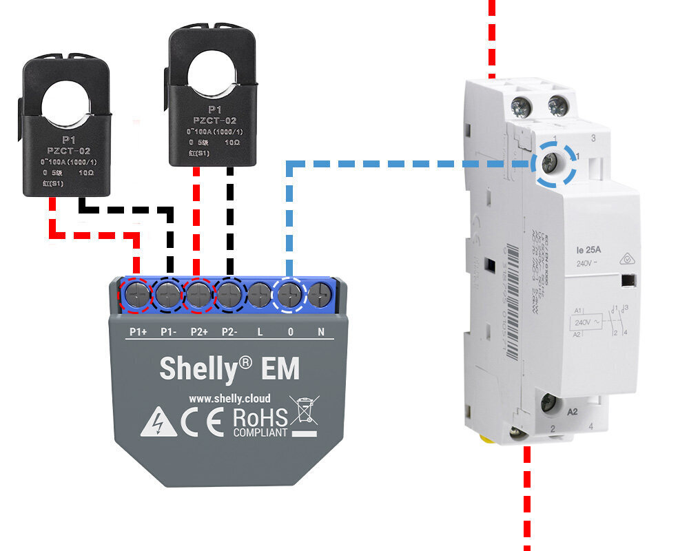 Nutikas WiFi-arvesti ja Shelly EM-kontroller цена и информация | Valvesüsteemid, kontrollerid | hansapost.ee