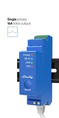 Смарт реле Wi-Fi / Bluetooth / LAN Shelly PRO 1 цена и информация | Системы безопасности, контроллеры | hansapost.ee