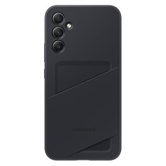 Telefoniümbris Card Slot Case telefonile Samsung Galaxy A34, Must hind ja info | Telefonide kaitsekaaned ja -ümbrised | hansapost.ee