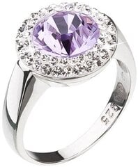 Evolution Group Swarovski violetse kristalliga hõbesõrmus 35026.3 hind ja info | Sõrmused | hansapost.ee